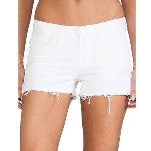 J BRAND WHITE DENIM SHORTS SIZE 27